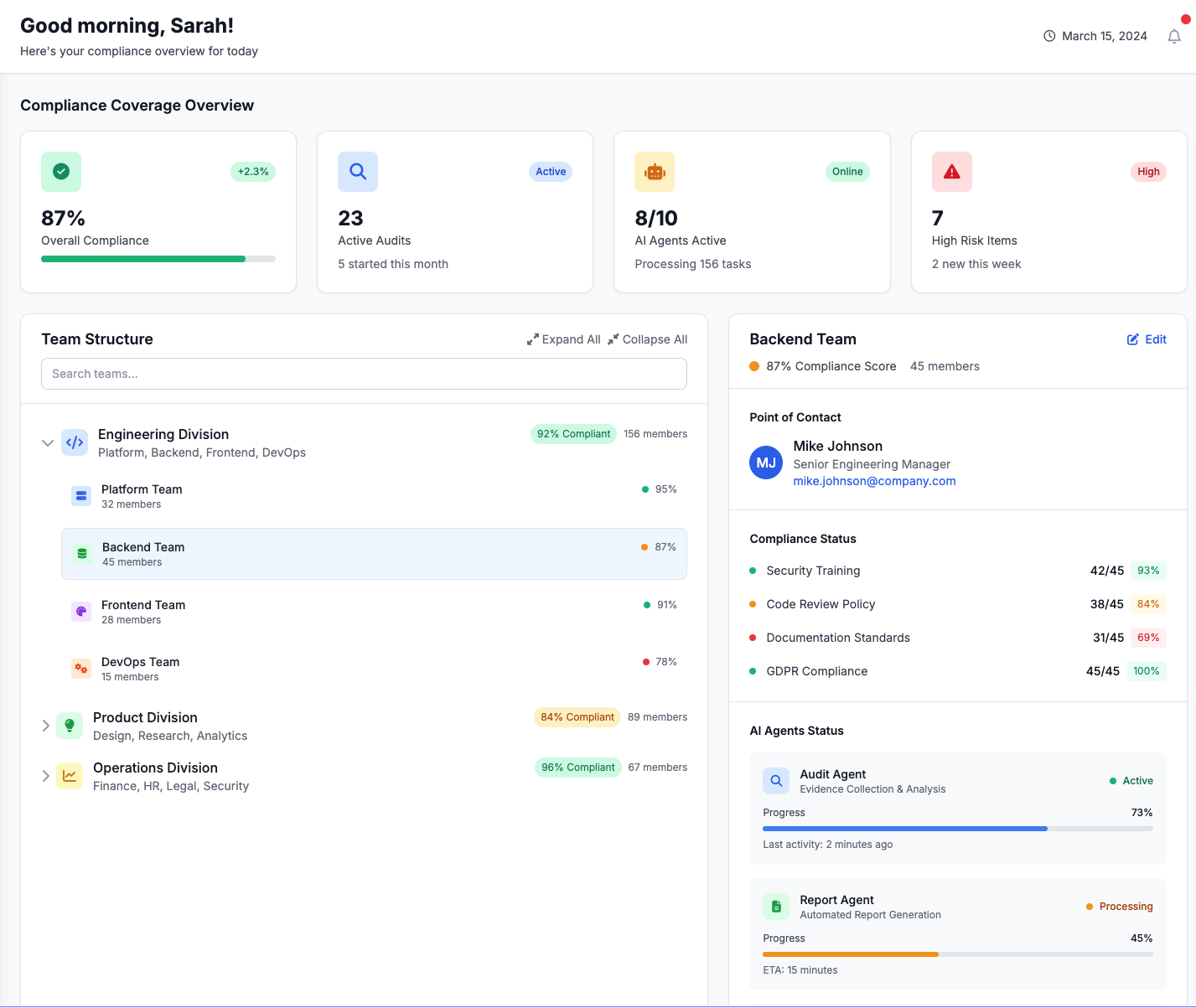 ComplianceOS Dashboard